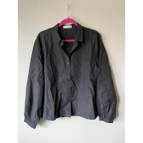 Everlane Organic Cotton Balloon Sleeve Top - Picture 1 of 4